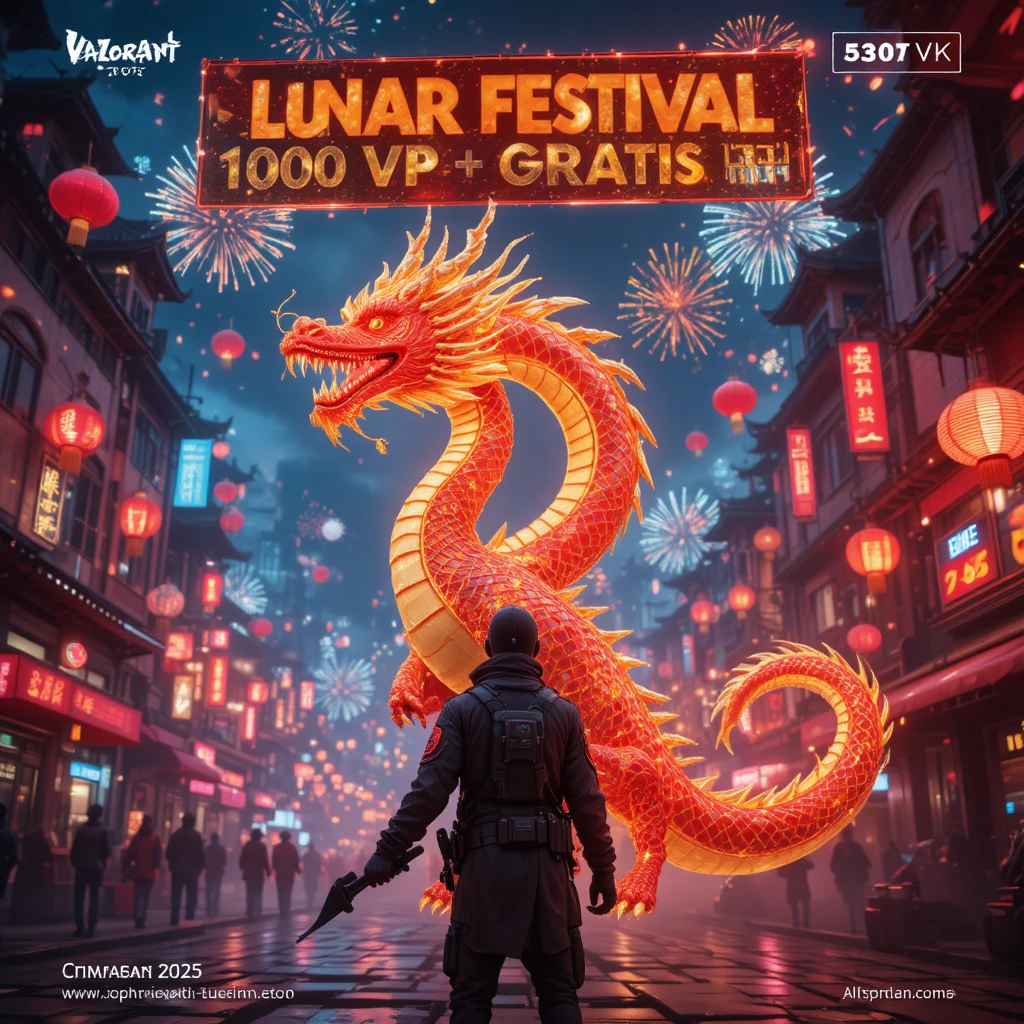 Event Lunar Festival Valorant 2025: Skin Dragon XERØFANG + 1000 VP Gratis!