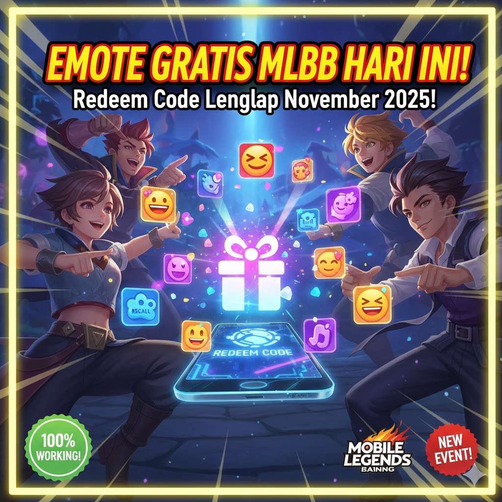 Emote Gratis MLBB Hari Ini: Redeem Code Lengkap November 2025!