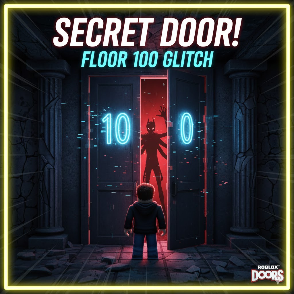 Roblox Doors: Glitch Pintu Rahasia Floor 100 Skip Instan!