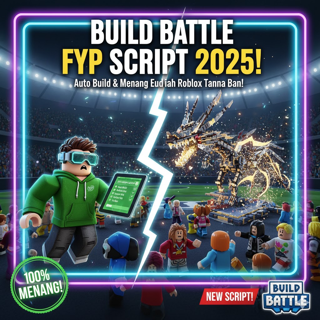 Build Battle FYP Script 2025: Auto Build & Menang Mudah Roblox Tanpa Ban!