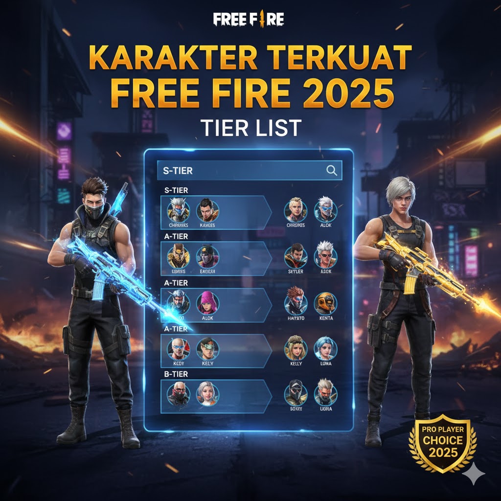 Karakter Terkuat Free Fire 2025 Tier List