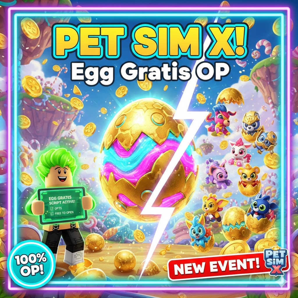 Pet Sim X: Egg Gratis OP - Cara Infinite Hatch Egg Mewah Tanpa Robux!