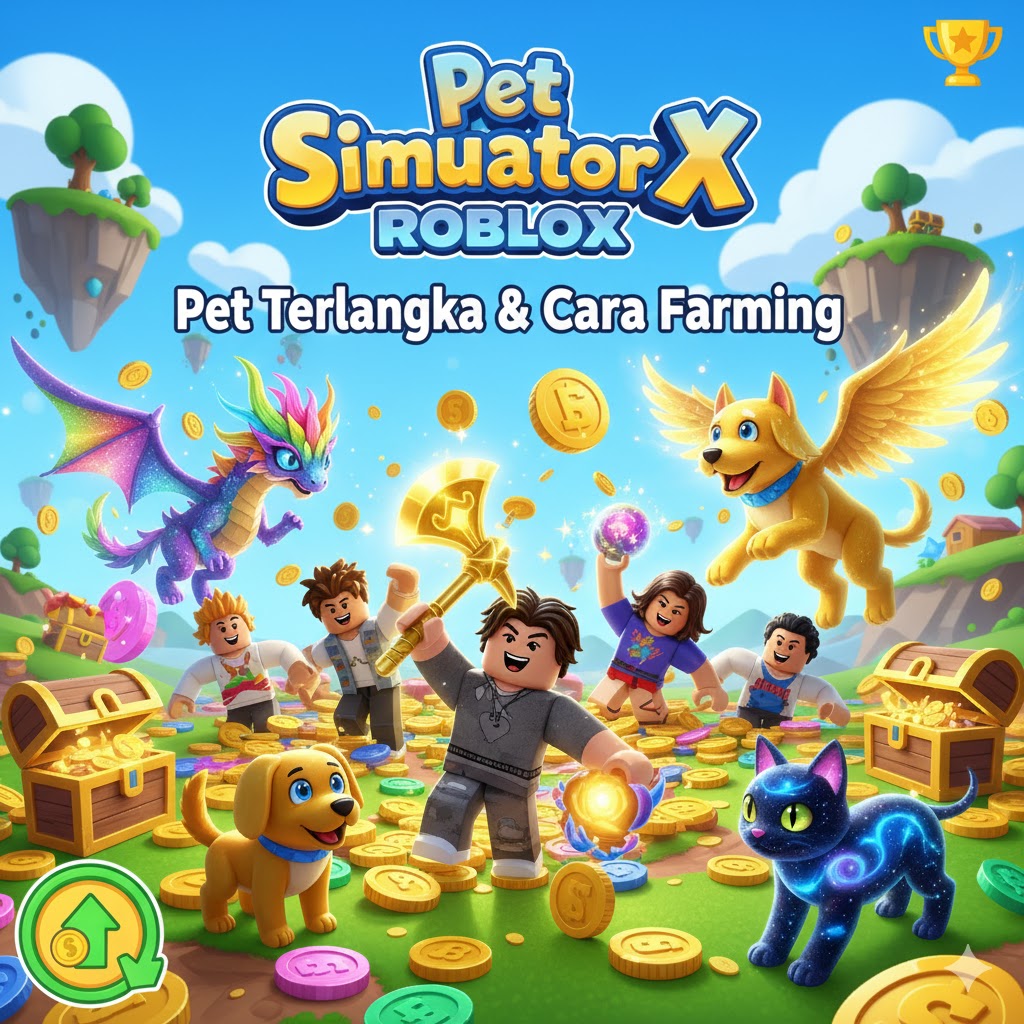 Pet Simulator X Roblox: Pet Terlangka dan Cara Farming