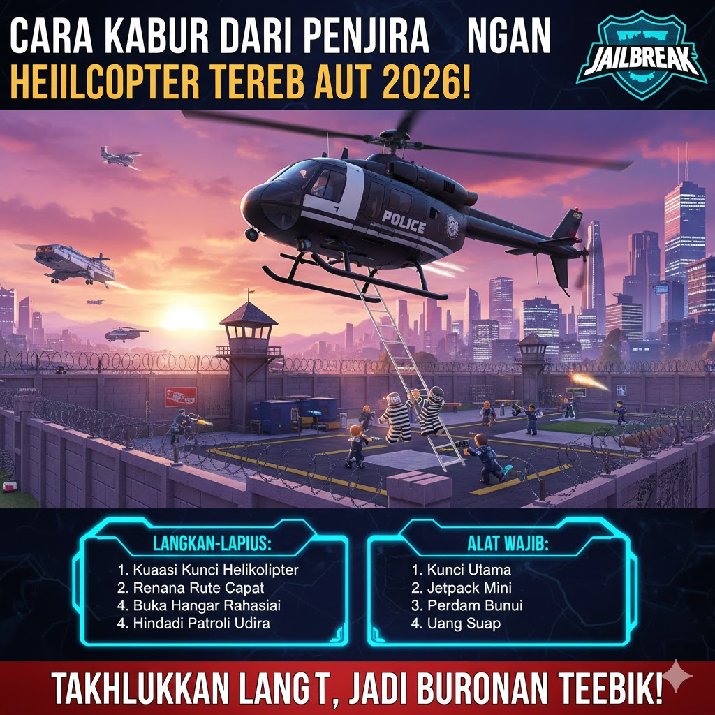 Cara Kabur Penjara dengan Helikopter Jailbreak Terbaru 2026
