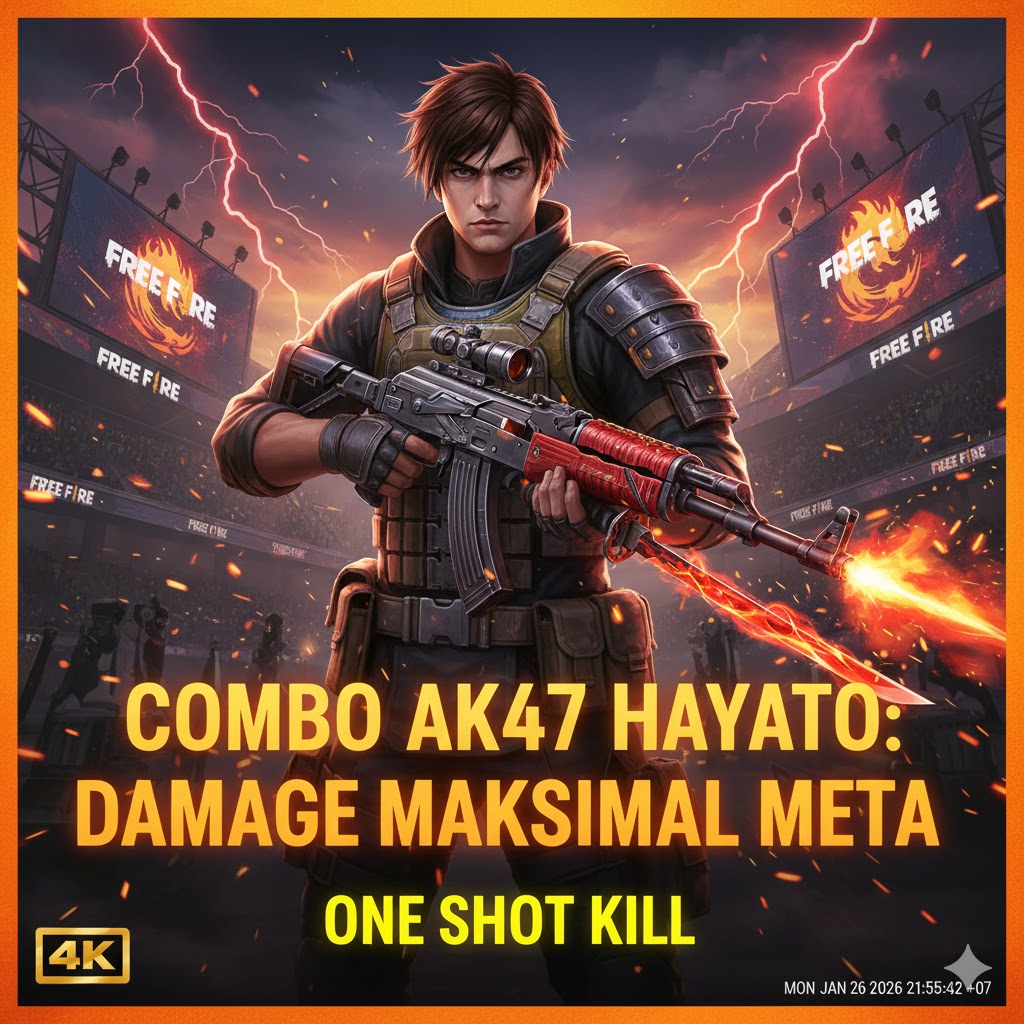 Combo AK47 Hayato Free Fire: Damage Maksimal Meta 2026!
