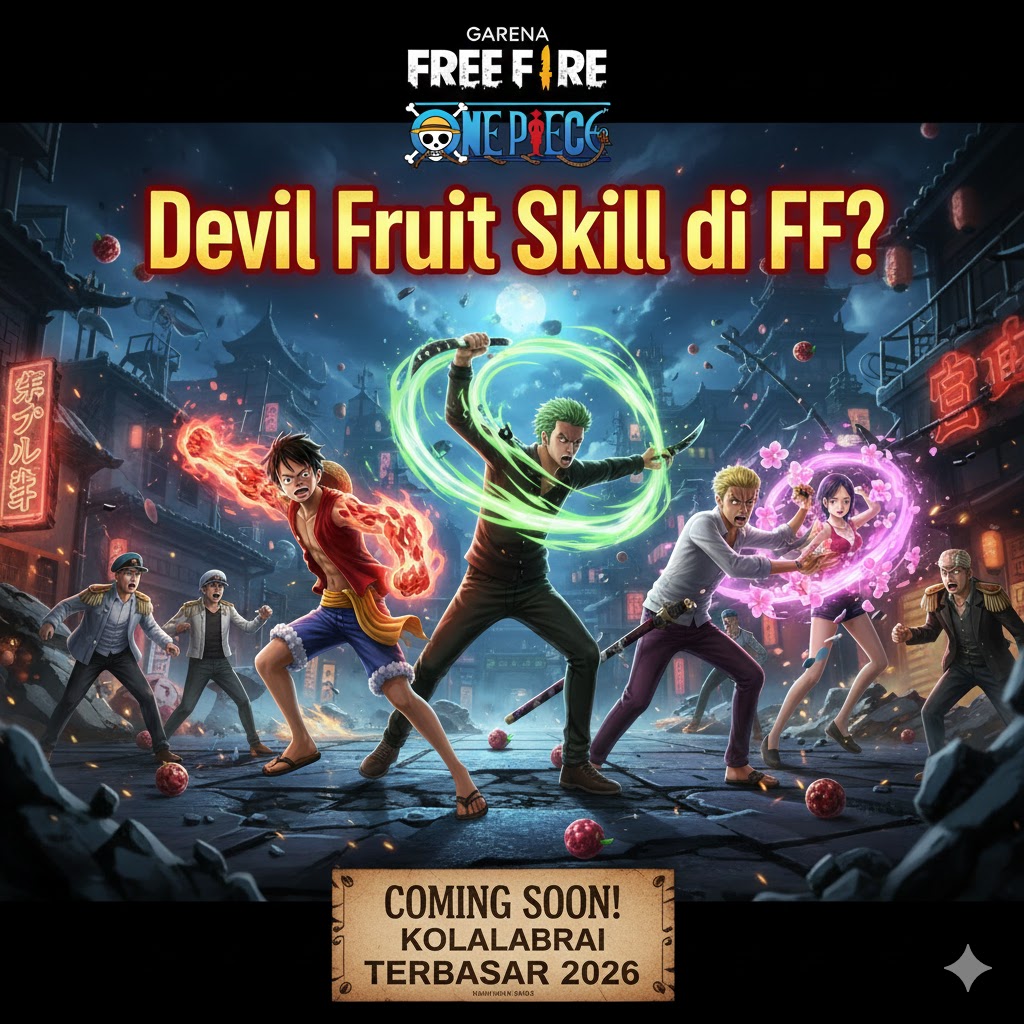 Free Fire Collab One Piece: Devil Fruit Skill di FF Jadi Realitas 2026!