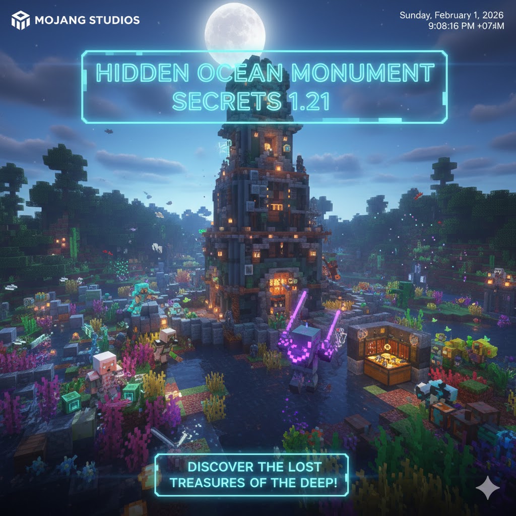 Hidden Ocean Monument Secrets Minecraft 1.21: Loot OP Terungkap!