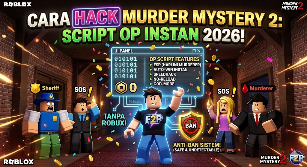 Cara Hack Murder Mystery 2: Script OP Instan 2026!