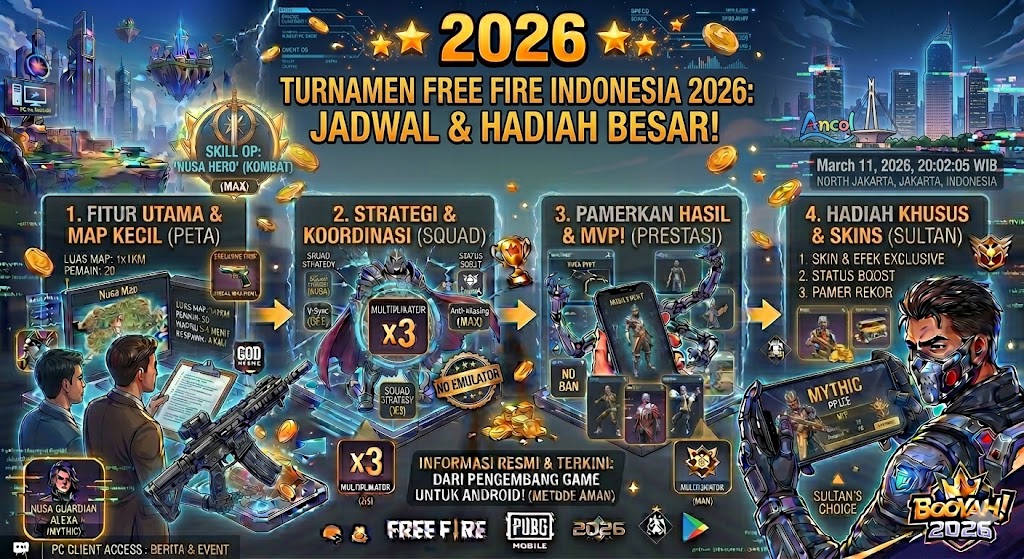 Turnamen Free Fire Indonesia 2026: Jadwal dan Hadiah Besar!
